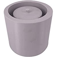 ECOSWAY Molde redondo para macetas de hormigón- plantas suculentas- molde de silicona en maceta- para manualidades…